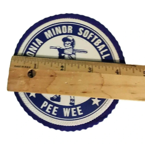 Caladonia Minor Softball Patches 1976 Lot  3 Ontario Unused Sports Badges Canada - Picture 3 of 3